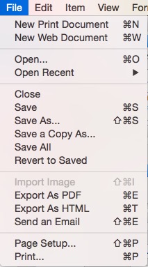 File Menu